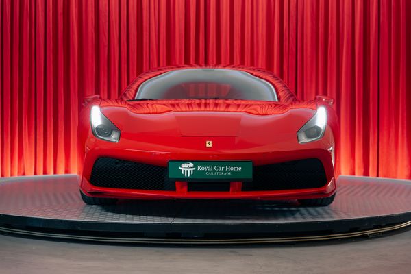 Ferrari Front Headlights On